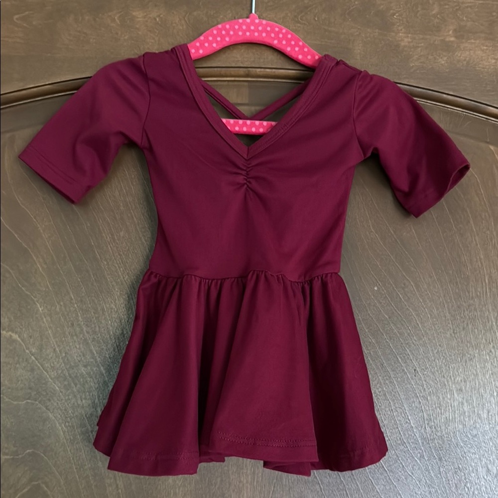 Burgundy Ballerina Dress